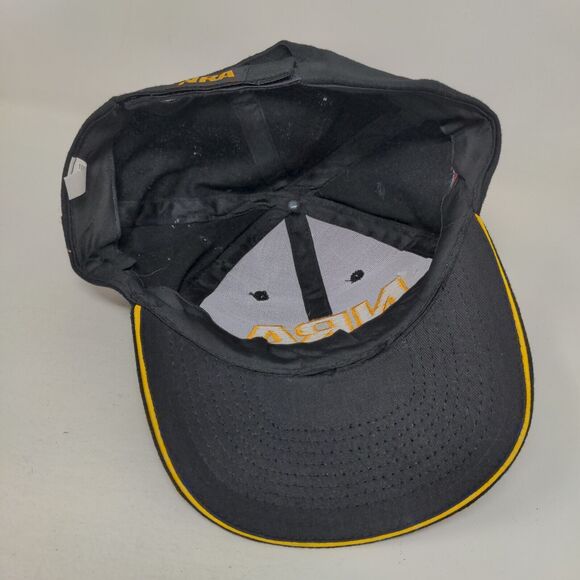 NRA Strapback Hat Black One Size Adjustable Embroidered Patriotic 6 Panel - Picture 6 of 7
